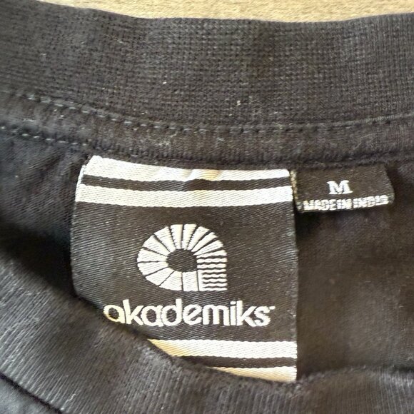 Akademiks New York T-Shirt Mens Medium Brooklyn Bridge Raised Lettering Y2K - Picture 5 of 5